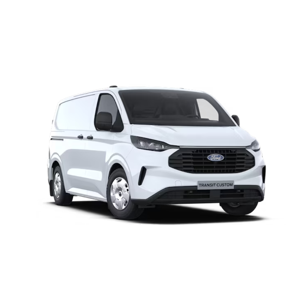 Transit Custom PHEV de color blanco