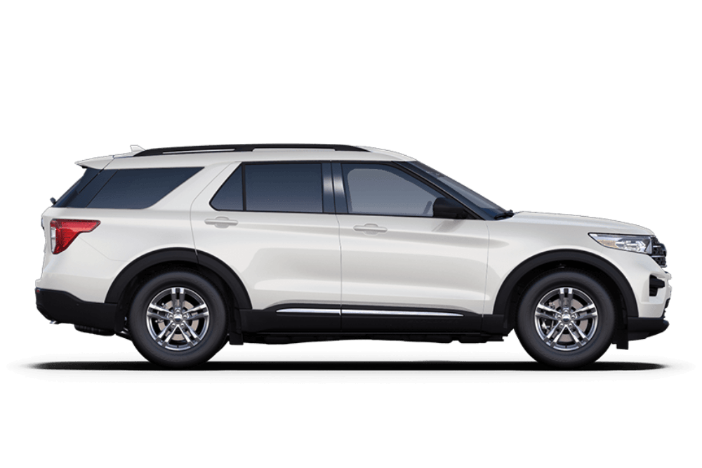 Vista de perfil lateral del Ford Explorer PHEV