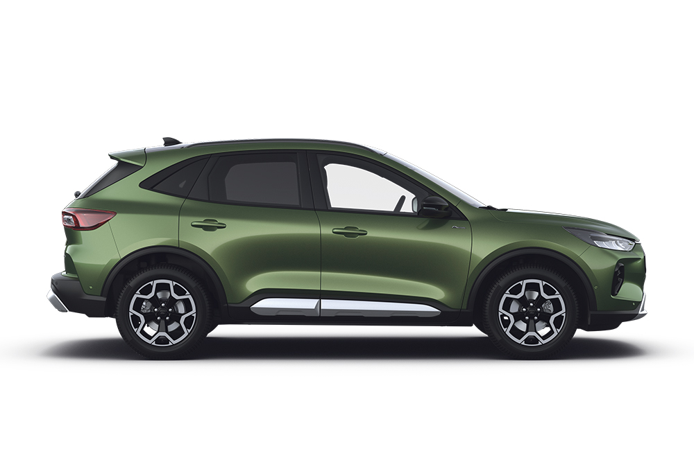 Ford Kuga verde, parte de la gama de vehículos SUV de Ford.