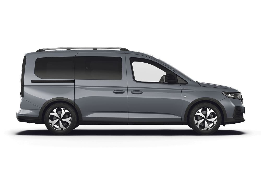 Vista de perfil lateral del Ford Tourneo Connect