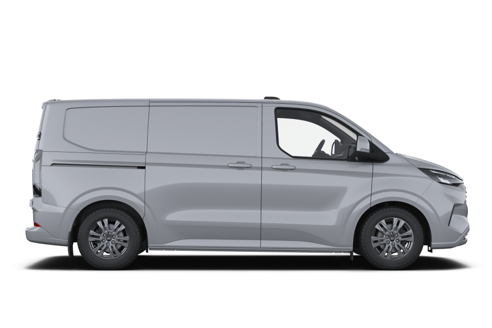 Vista de perfil lateral del Ford Transit Custom