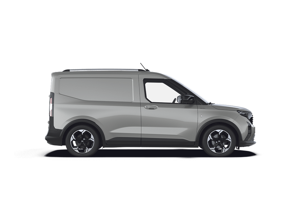 Vista de perfil lateral del Ford Transit Courier