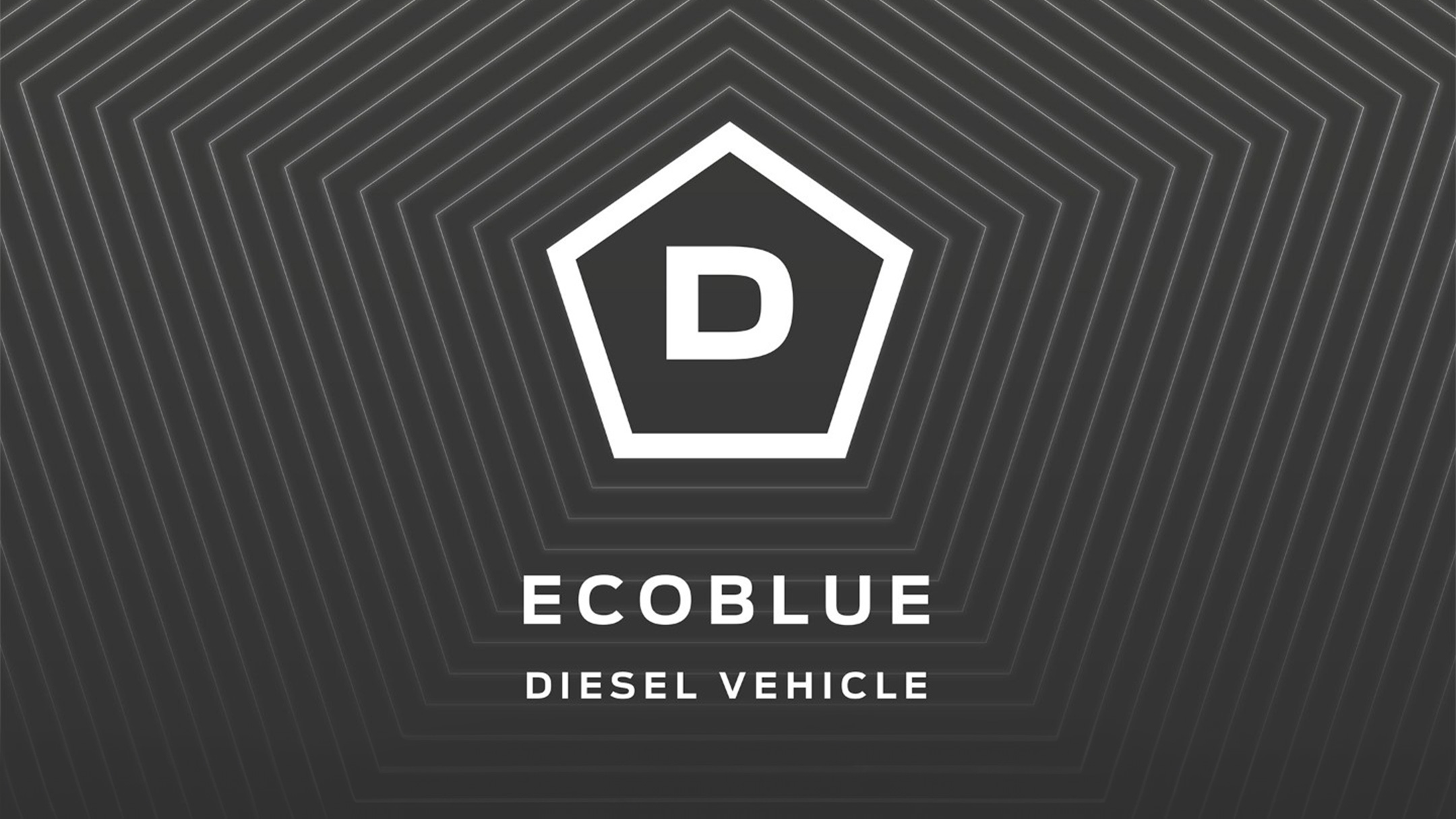 EcoBlue diesel vehicle logo.
