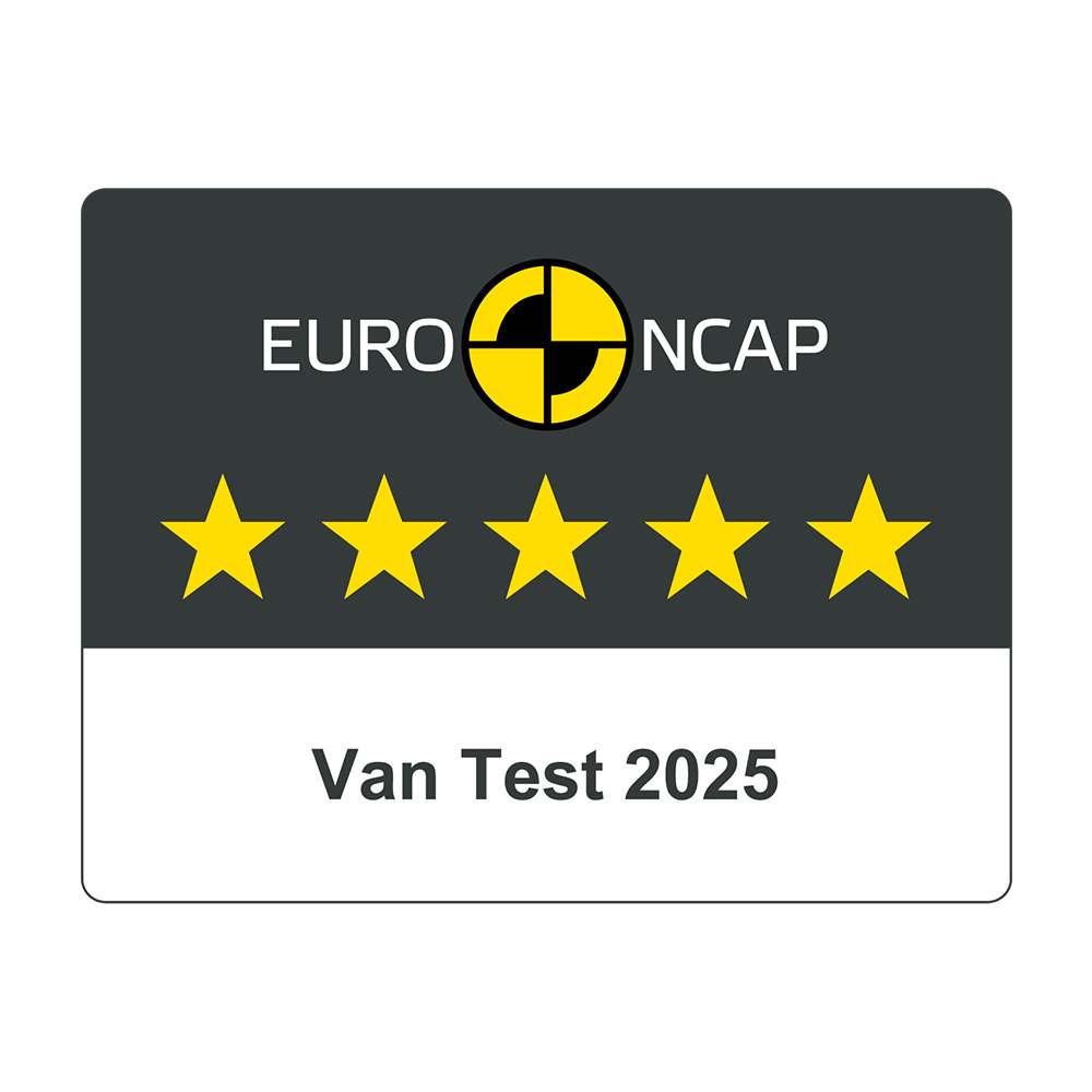 La insignia de la clasificación de seguridad NCAP de 5 estrellas